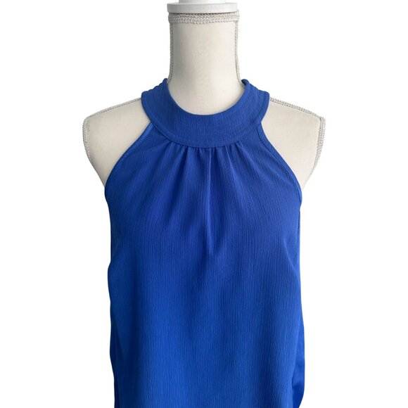JOHNSTON & MURPHY Blue Button Collar Tank Top Size XS - Picture 4 of 6